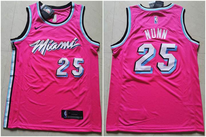 Heat 25 Kendrick Nunn Pink Nike Swingman Jersey,We sell and wholesale Heat 25 Kendrick Nunn Pink Nike Swingman Jersey on line form chian!